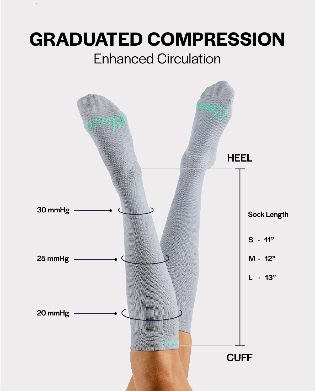 Compression Socks - Forever Blue - Image 2