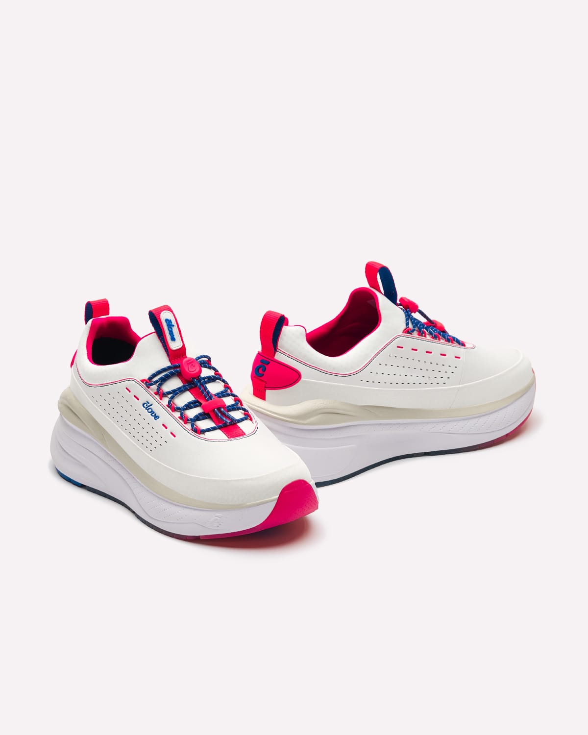 Women's Forte 2 - White / Electric Red / Blue - Image 7