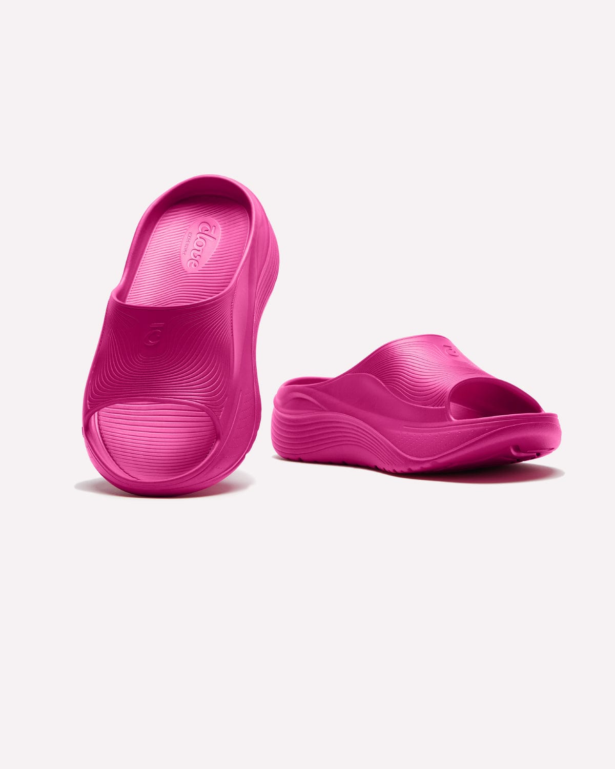 Women's SuperCush Recovery Slide - Neon Pink - Image 8