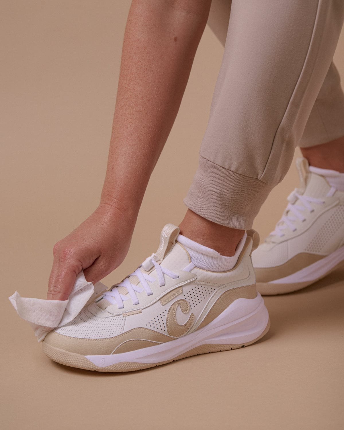 Women's Strada - White / Vintage Tan - Image 9